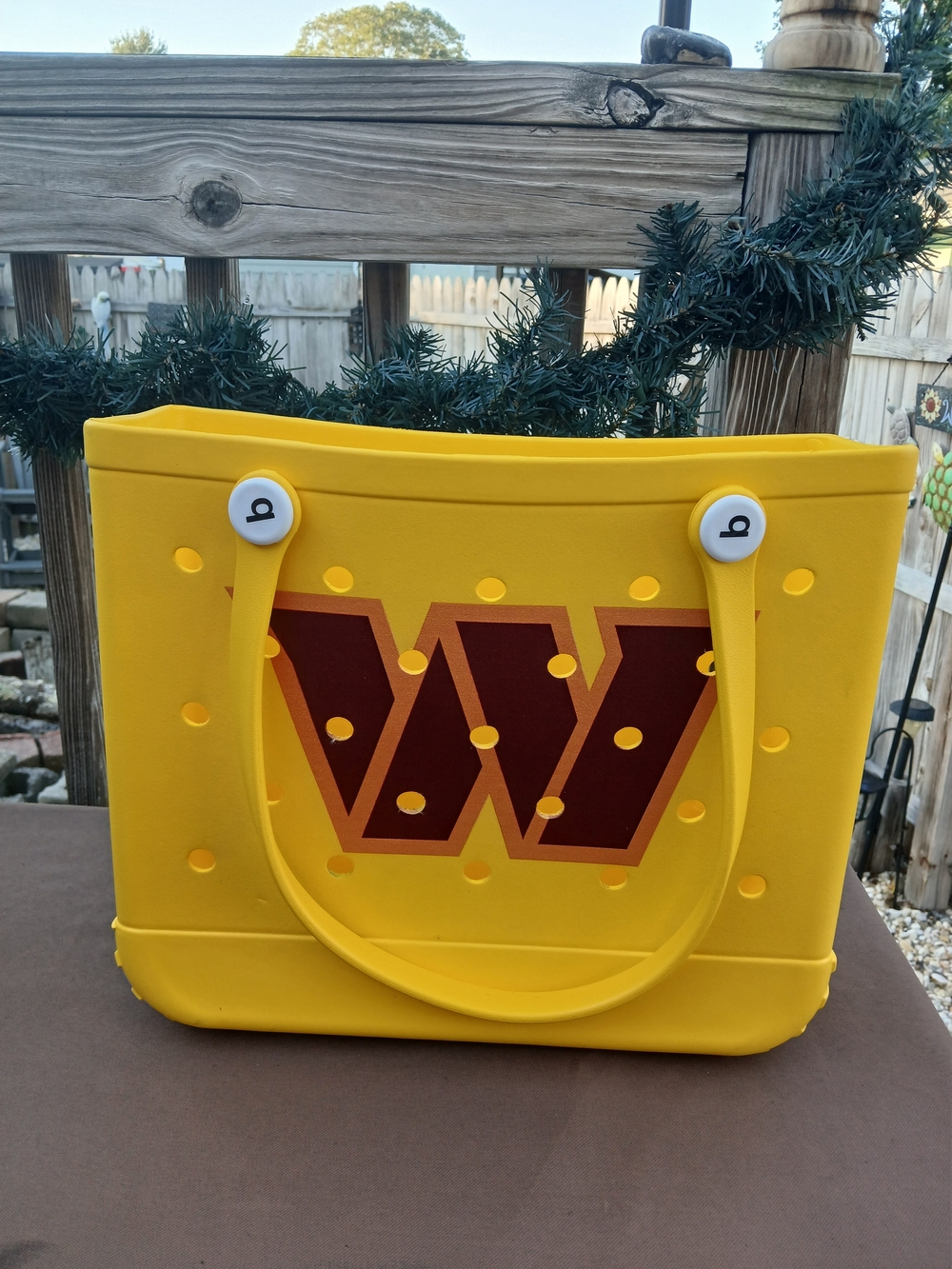 Yellow W Logo. Bogg LIKE Bag Size Medium